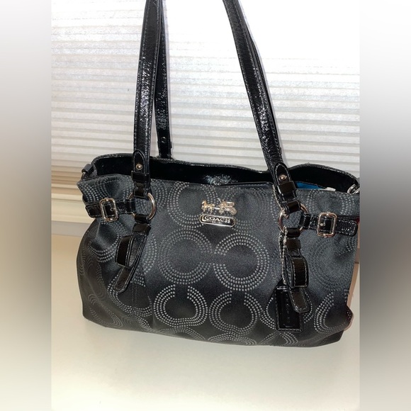 Designer Coach Bag- Madison Op Art Shoulder, Hand, CrossBody Bag no dust bag - Picture 5 of 12